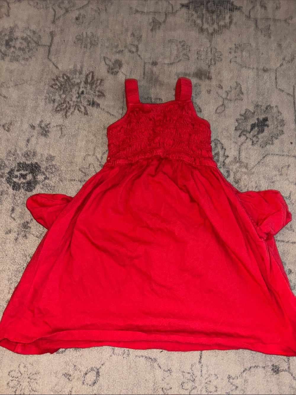 Old Navy Red Smocked Tank Dress for Girls